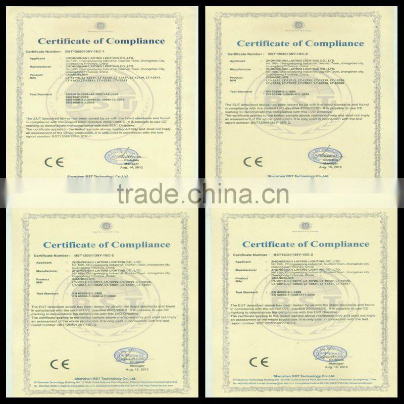 Large Chandelier Suspended LED Ceiling Light Fixtures China with Romote Control