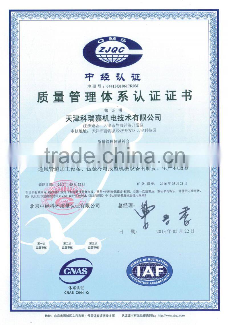 Hydraulic corner machine