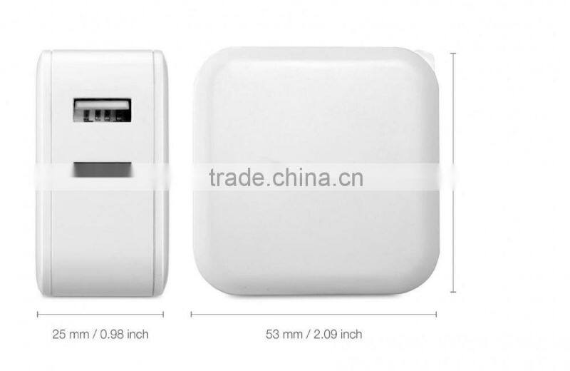 Best quality 3.1A WALL AC charger adapter for iphone 5 ipad ipod