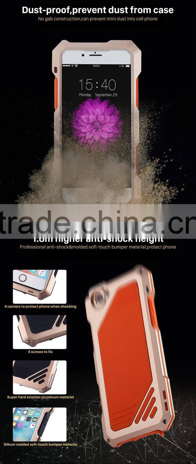 High quality full-body protect phone case with camera lens for iphone 6s