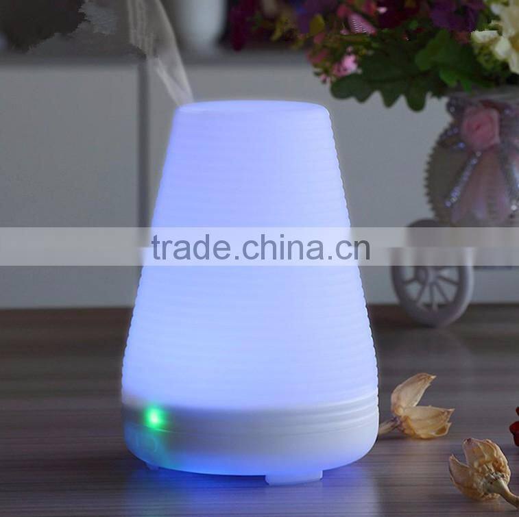 Pure White Ultrasonic Aroma Diffuser 100 ML Colorful Light Atomizer Air Humidifier