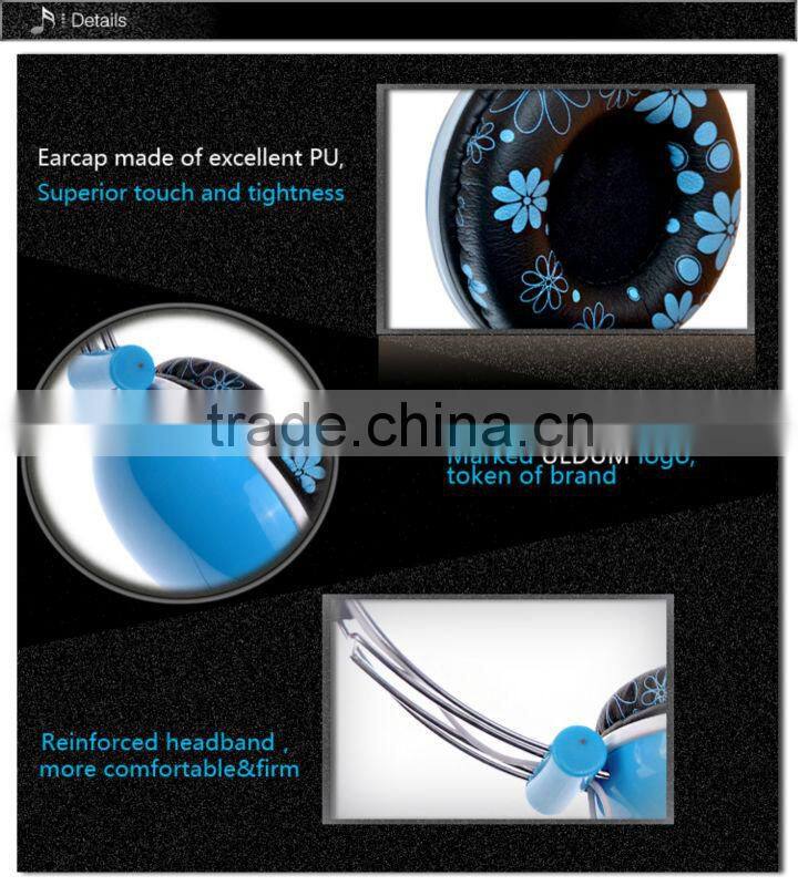 wired 3.5mm plug jack bulk headphones with high quality heavy bass sound effect