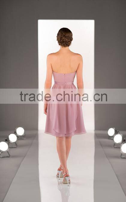New Arrival Knee Length Convertible Bridesmaid Gown/Dress with Streamers Chiffon Sexy Bridesmaid Dresses 2015(SRLV-8471)