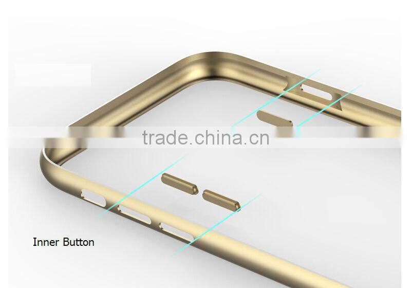 Rock kani series Metal bumper+TPU back cover for apple iphone 6