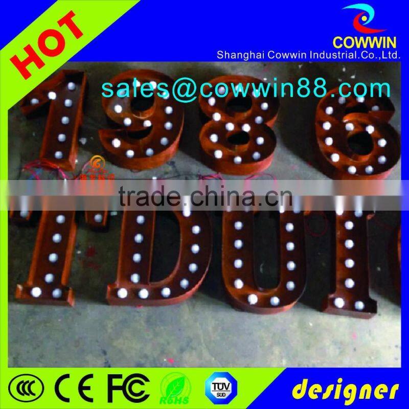 LED Lighted Marquee Sign Metal Alphabet letter cheap price