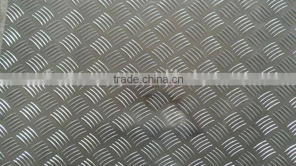 5052 PVDF Prepainted Tread Embossed Aluminum Sheet for Bus Floor