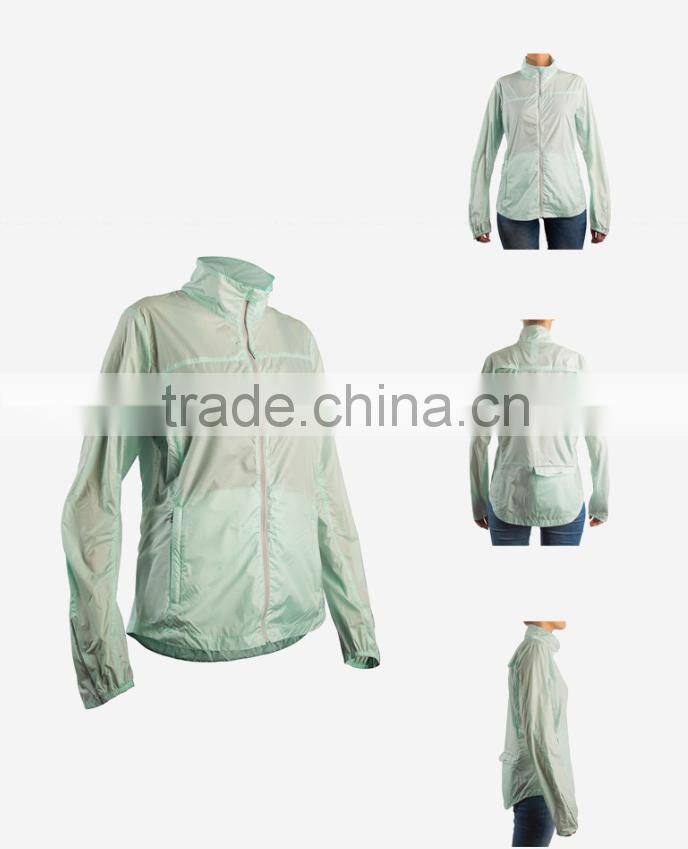 Woman outwear suntan-proof wear UV-protection wear breathable windbreaker Grey