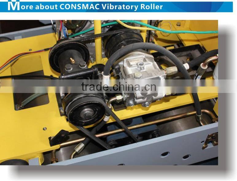 CONSMAC 1 ton used tire dynapac drum compact roller