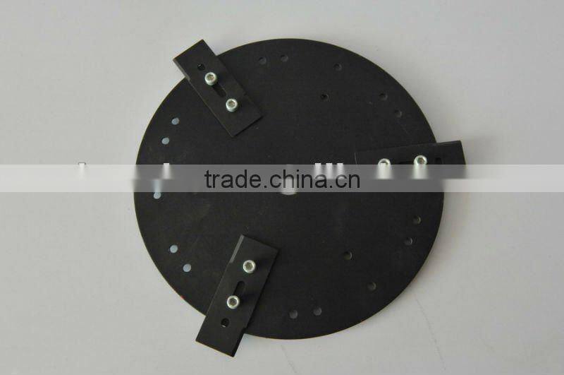 Three teeth grass trimmer blade