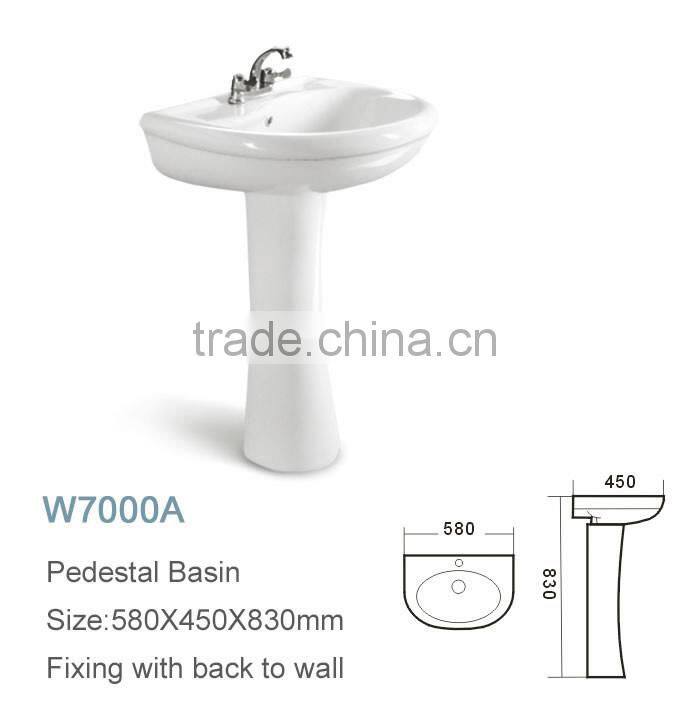 Bathroom fitting accessory sanitary ware corner ceramic hand wash basin