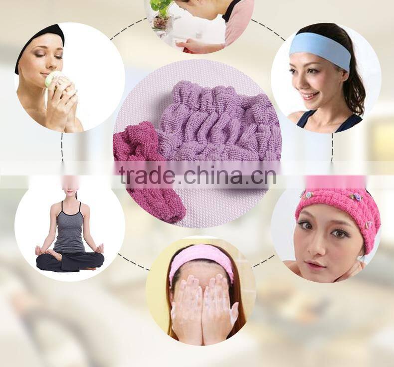hot sale coral fleece cheap elastic hair accessories headbands for women or little girl