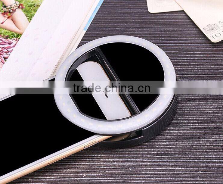 36pcs bright LEDs ring LED selfie flash light for iphone LED Universal Circle Selfie Ring Light For mobile phone