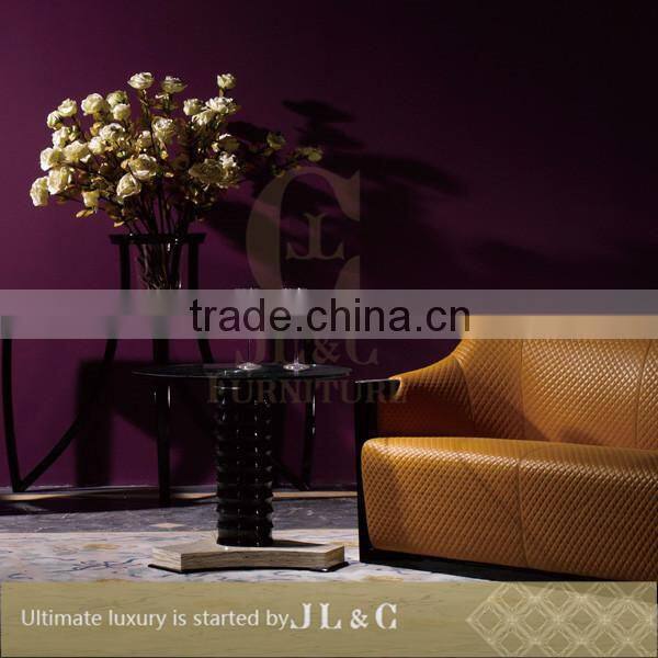 JT05-05 Pedestal Tea Table With Solid Wood in Living Room from JL&C Luxury Home Furniture NEW Designs 2015 (China Supplier)