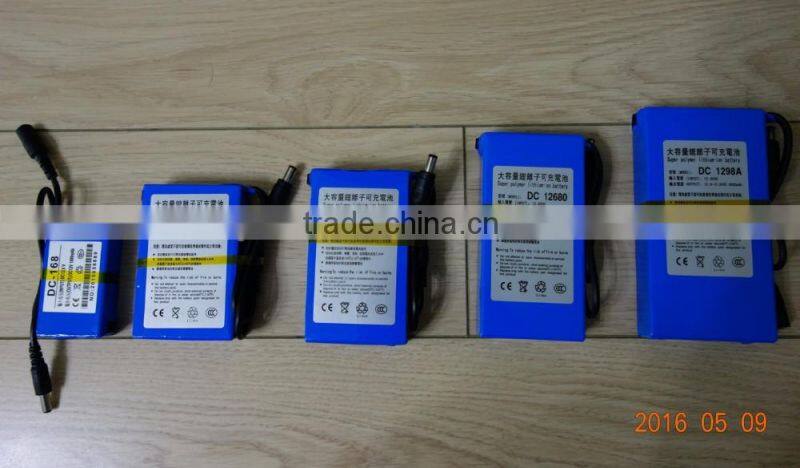 Super Polymer Rechargeable 12V 9800mAh li-ion Battery