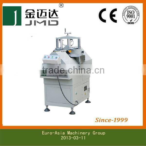 Horizontal glass bead saw for PVC profile