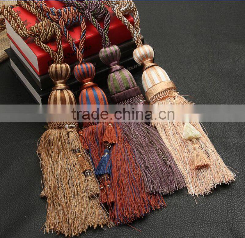 New fashion elegant curtain accessory tiebacks with cord