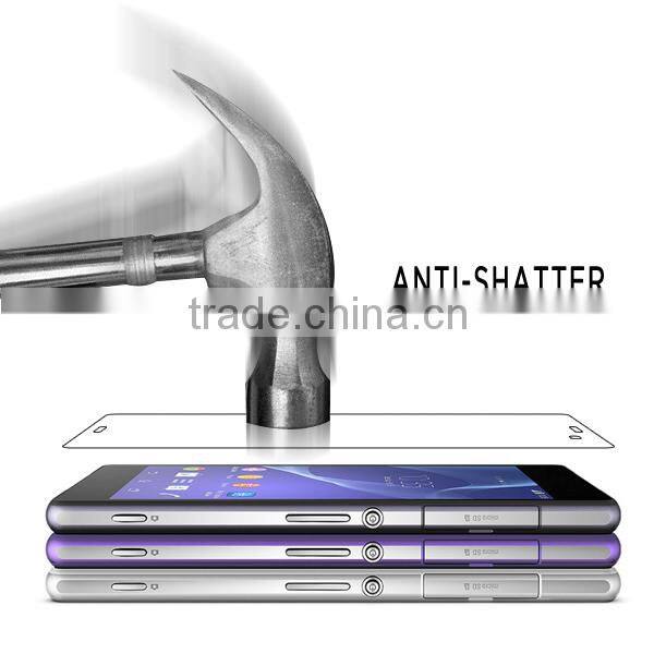 Waterproof tempered glass screen protector for sony xperia z3