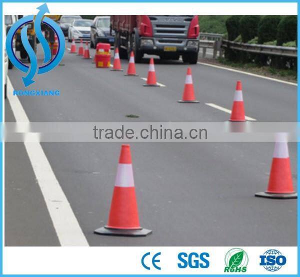 Flexible EVA traffic road safety cone for roadway safety