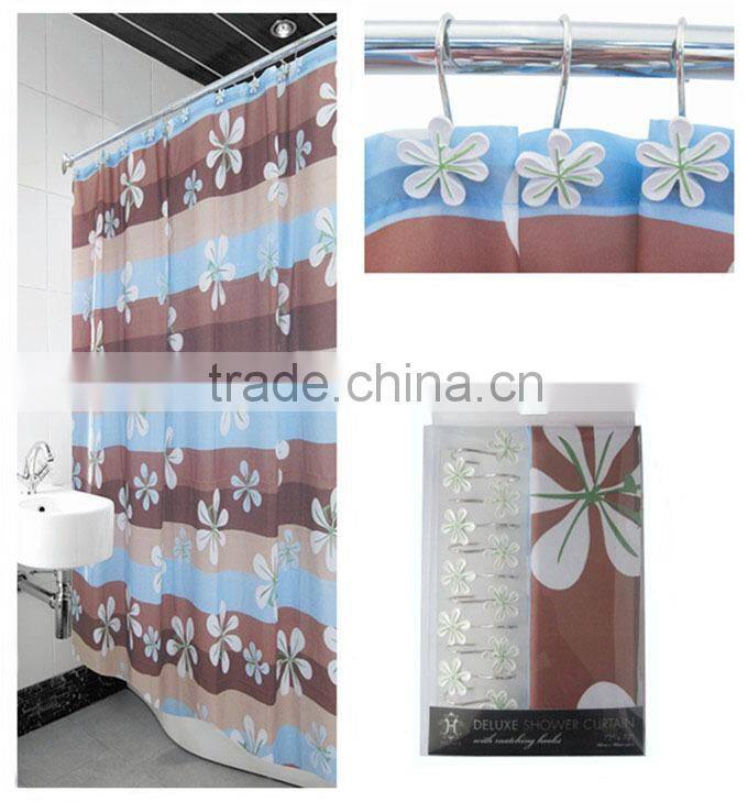 eco-friendly and rainbowl bath PEVA shower curtain
