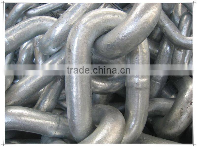 Studless Link Anchor Chain U1 Grade Black Painting