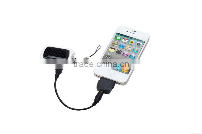 exquisite emergency Keychain mini mobile Solar Charger with LED torch