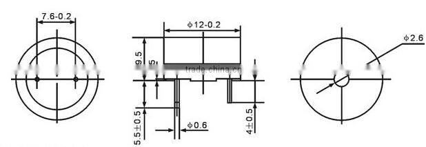 FBPB1295 Piezo Transducer and Piezo Buzzer for Security Product (FBELE)