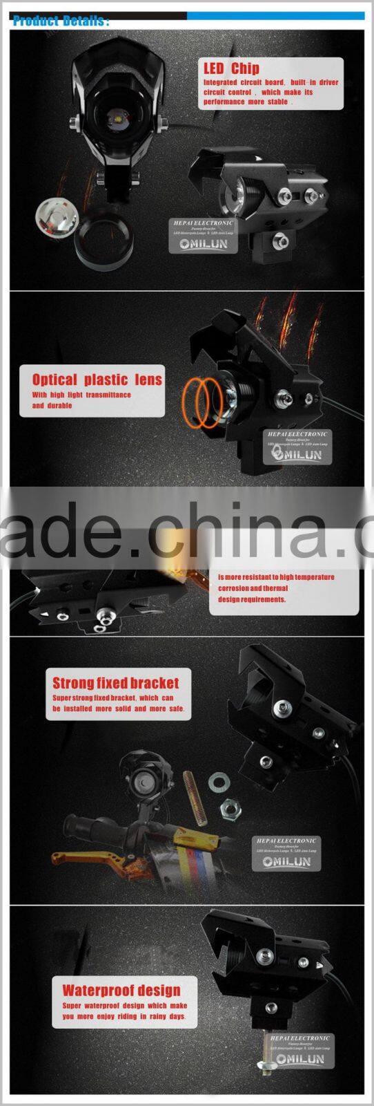 Factory direct 5W U8 LED motorcycle headlights with Good price