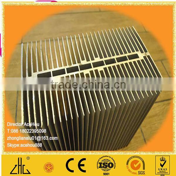 WOW!!!Hot selling Guandong China aluminum profile cutting anoding green heatsinks h aluminium profile /China Aluminum profile