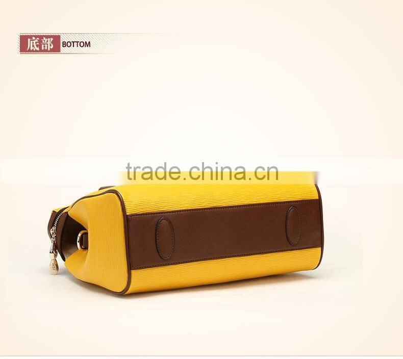 2016 fashion novelty PU tote bag for women shopping Leather daily bag