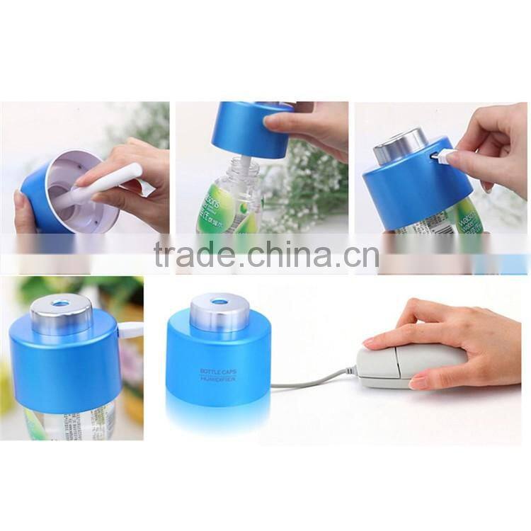 USB portable aroma water bottle cap humidifier mist air humidifier