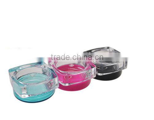 5g Rose Plastic jar container with plastic lid cap