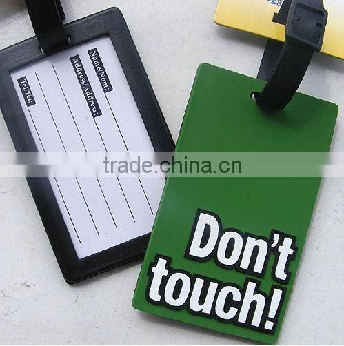 Hot quality durable plastic wholesale logo luggage travel tags
