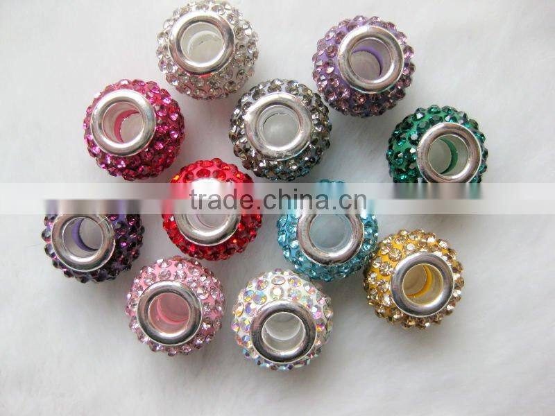 Crystal Pave Ball Rhinestone Bead