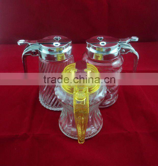 clear square olive oil glass packaging bottle with lid