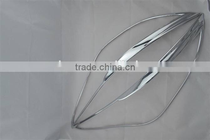 SET CHROME LH RH HEAD LAMP LIGHTS COVER HEAD LAMP COVER FOR SONATA 2011-2013 2011 2013