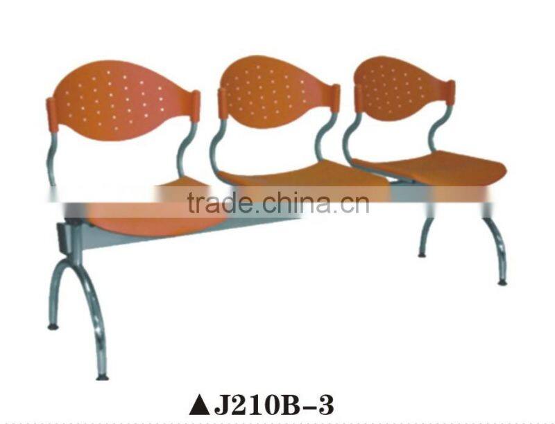 Good looking 3-seater indoor commercial waiting chairs for sale J210B-3