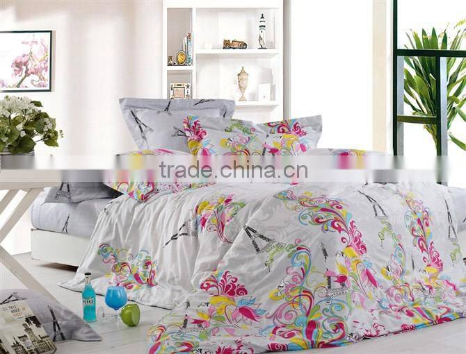 100% cotton nice print bridal bed sheets Bedding set Duvet cover set Bedline