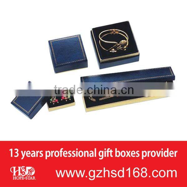 Customizd high quality cheap paper ring box withe ribbon packaging for sale