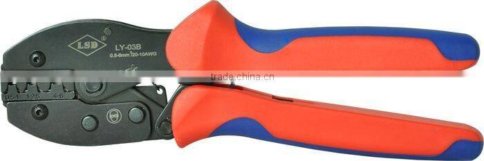 LY-03B Ratchet hand crimping tool for non-insulated open plug-type connectors 0.5-6mm2 crimping tool china wholesale tools