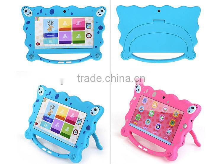 Children pad mini pc 7 inch Android 4.4 tablet multi-colors, built-in learning application, OEM Guangdong factory Q
