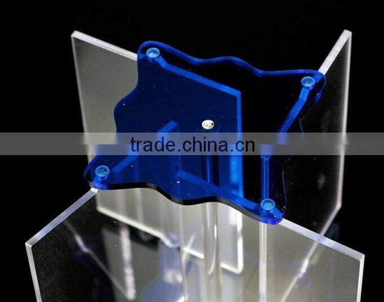 top trade in july customized 4 sides high clear acrylic photo frame wholesale