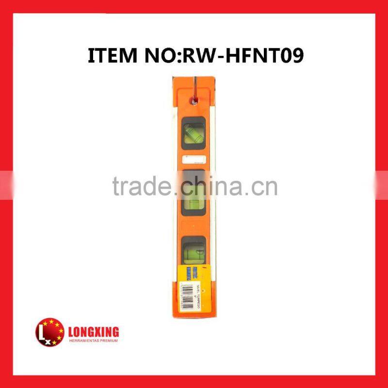 Factory Supply Mini plastic torpedo bubble spirit level rw-hfnt09