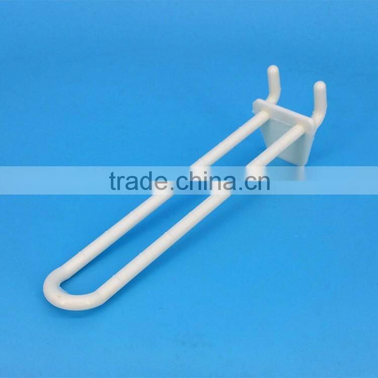 Small Commodity Display Promotion Plastic Hanging Hook Fit For Special Thick 2mm Paper Backboard