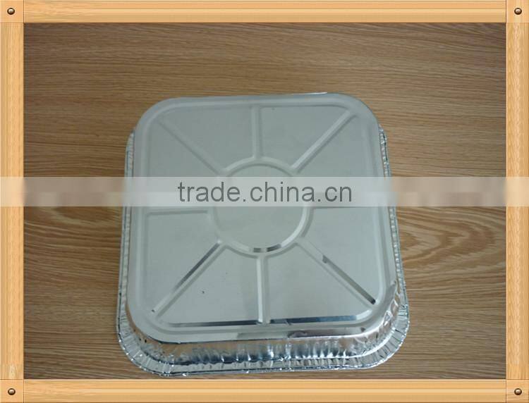 Square Hard Eco-friendly Aluminum Foil Cake Boxes