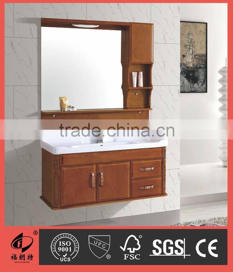 Classic slim solid wood bathroom cabinet S7508-100