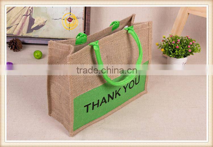 Thank you jute bag for promotion