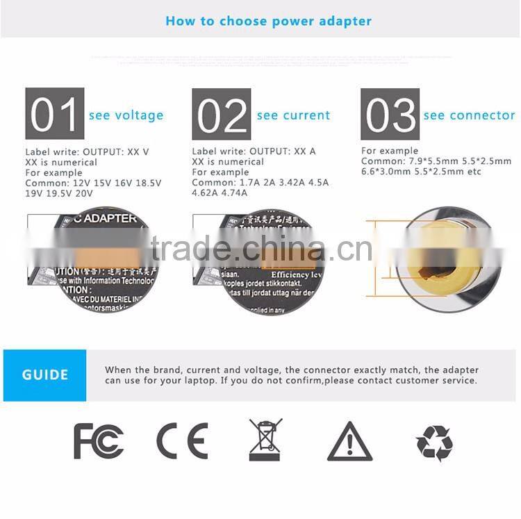 19V 3.42A 65W Desktop Connection and Laptop Usage AC Adapter for Acer pa-1650-02