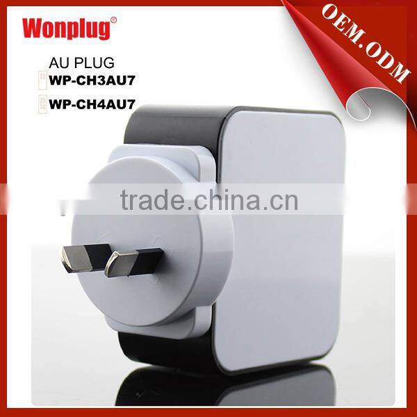 Interchangeable plug worldwide used 5v 3a usb charger adapter charger fast