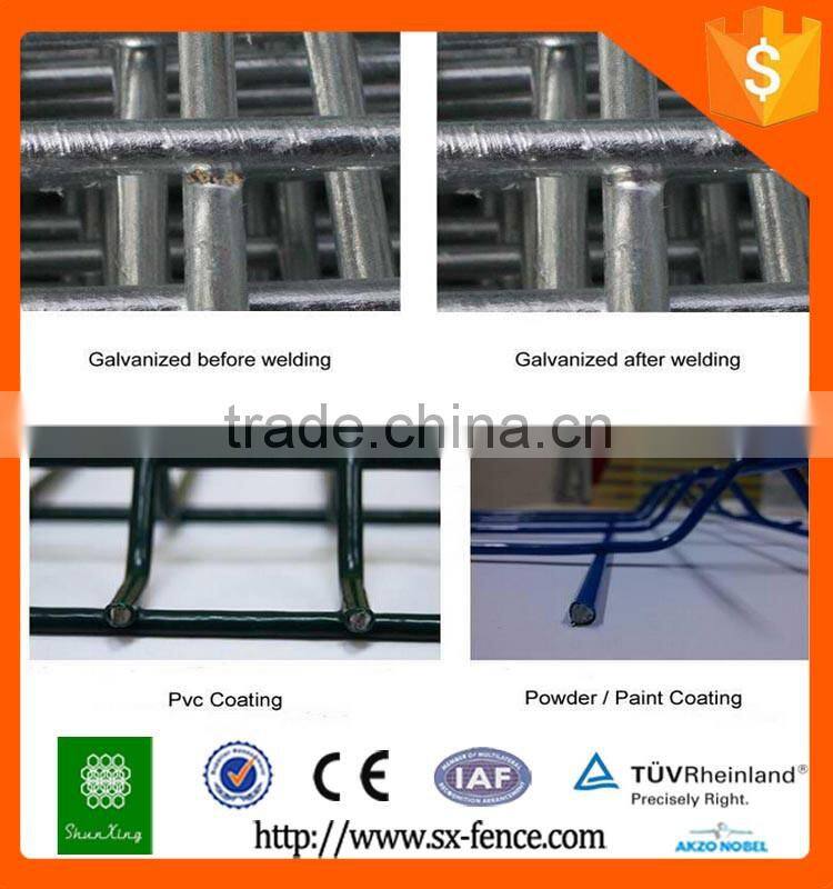 Cheap PVC Coated Welded Metal Garden Fence Panel With Peach post