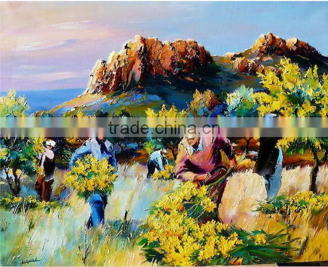 china handmade Figure oil painting canvas painting colorful painting